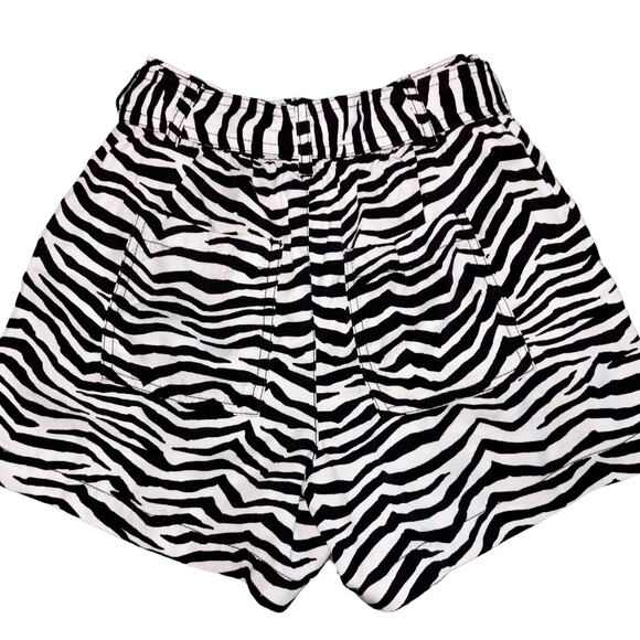 Loft Zebra Paperbag Shorts - Picture 3 of 6